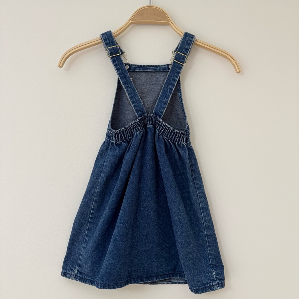 Vintage OshKosh B'gosh Blue Denim Jumper Dress Made in USA, Size 6, EUC - Picture 6 of 10